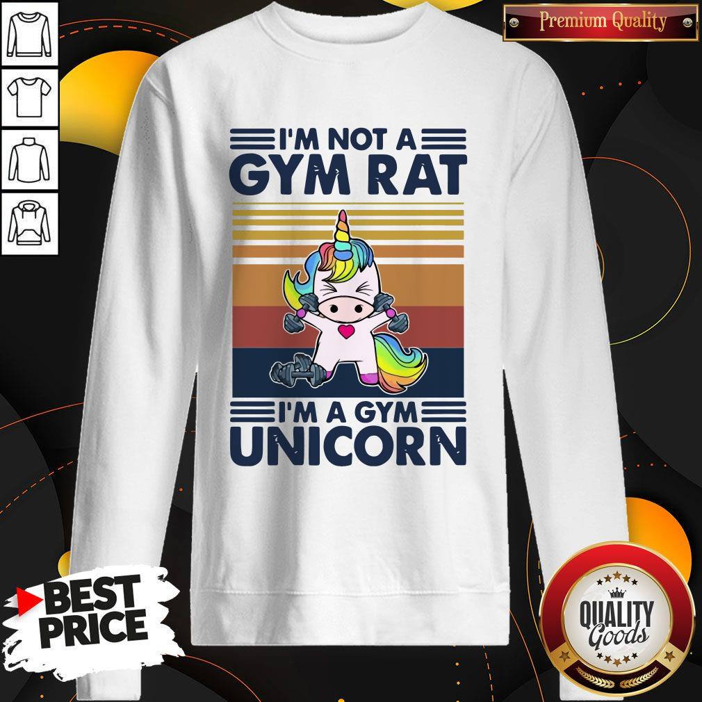 Premium Unicorn I’m Not A Gym Rat I’m A Gym Unicorn Vintage Shirt