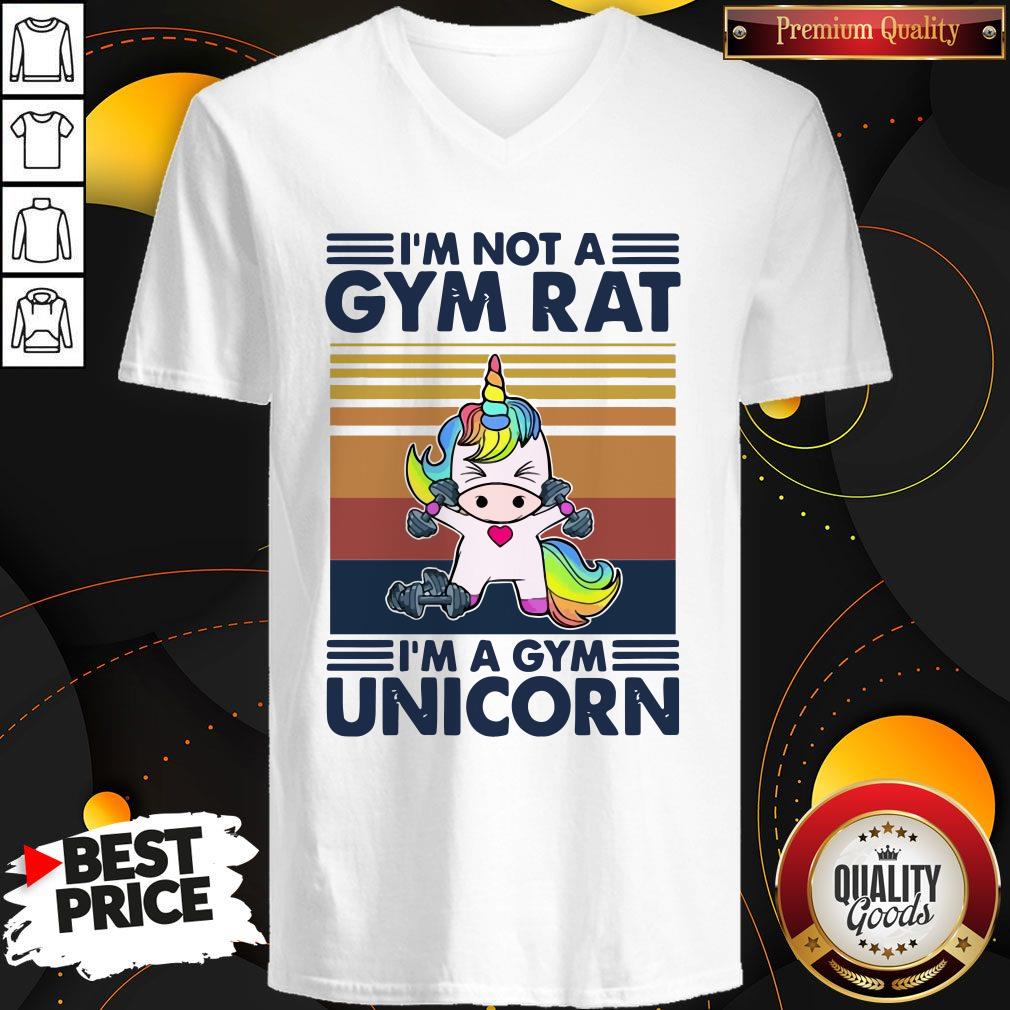 Premium Unicorn I’m Not A Gym Rat I’m A Gym Unicorn Vintage Shirt