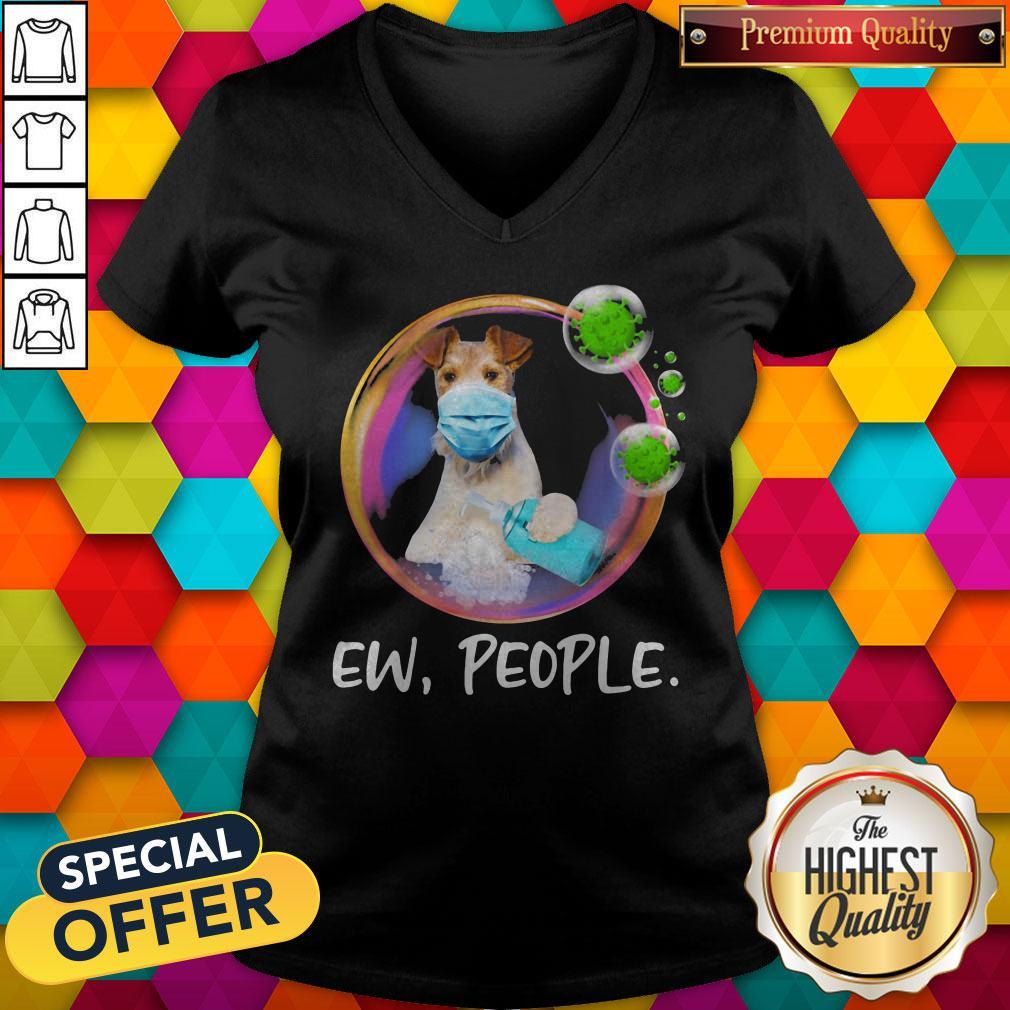 Premium Wire Fox Terrier Safety Bubble Face Mask Ew People Shirt