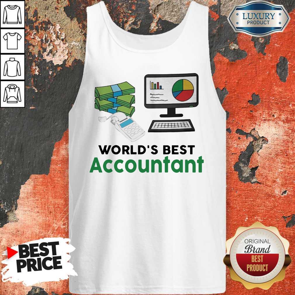 Premium Worlds Best Accountatn Computer Bill Money Shirt
