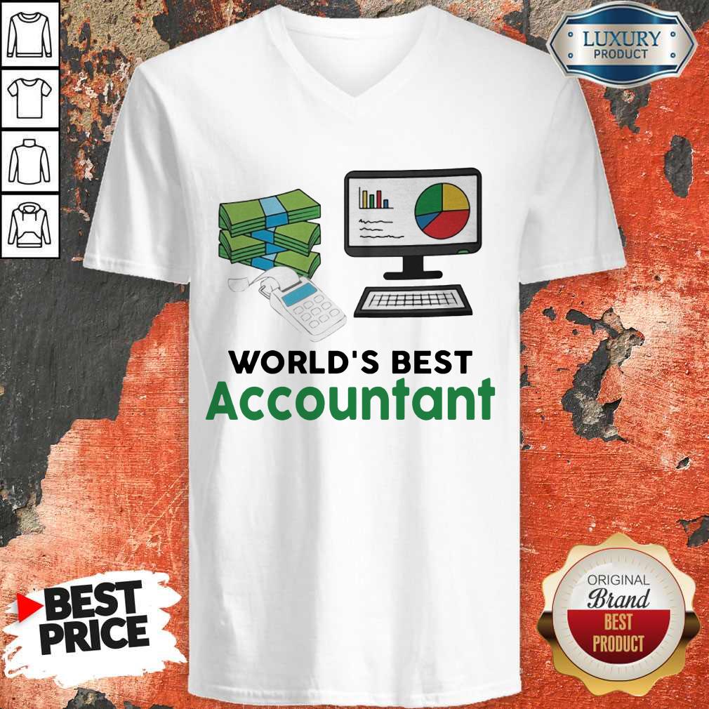 Premium Worlds Best Accountatn Computer Bill Money Shirt
