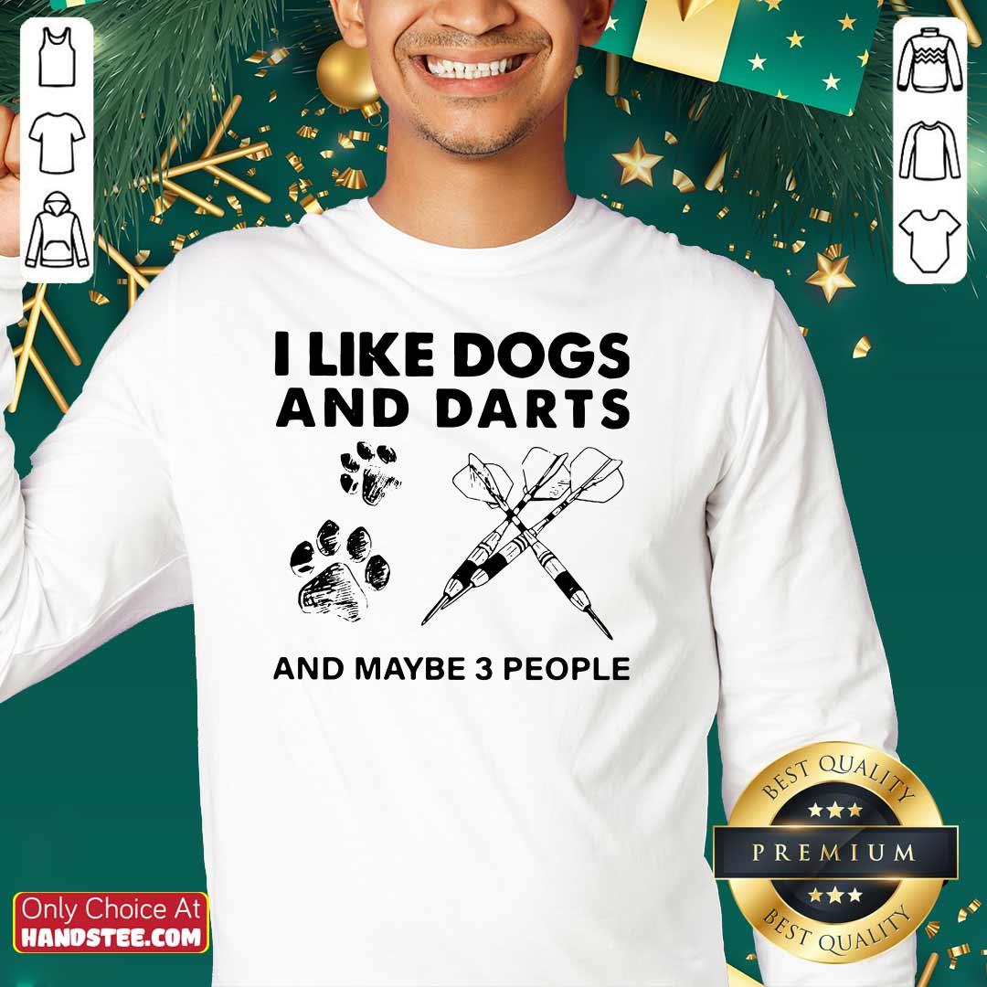 Pretty 1 I Like Dogs And Darts Shirt