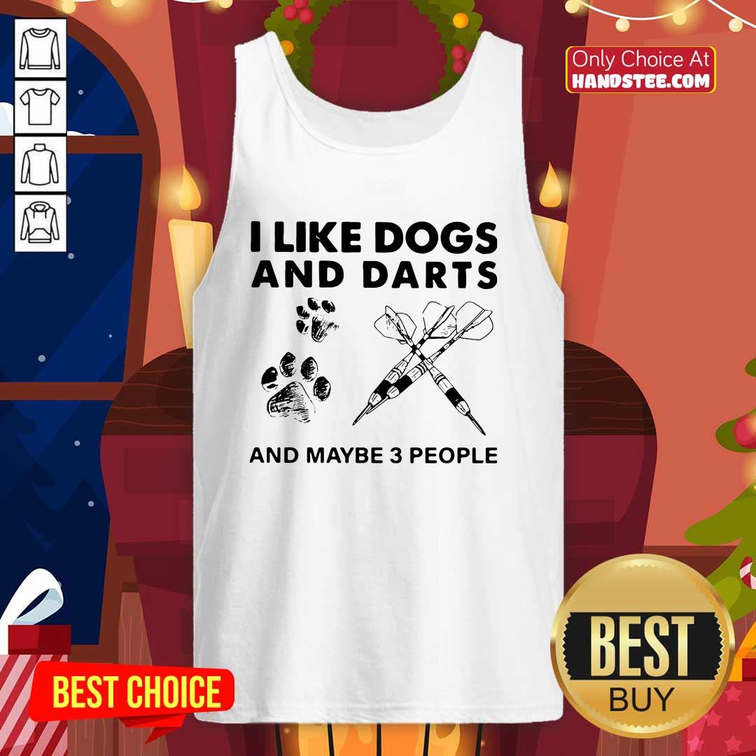 Pretty 1 I Like Dogs And Darts Shirt