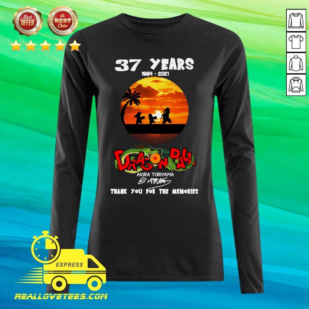 Pretty 37 Years 1984-2021 Dragon Ball Akira Toriyama Signature Shirt
