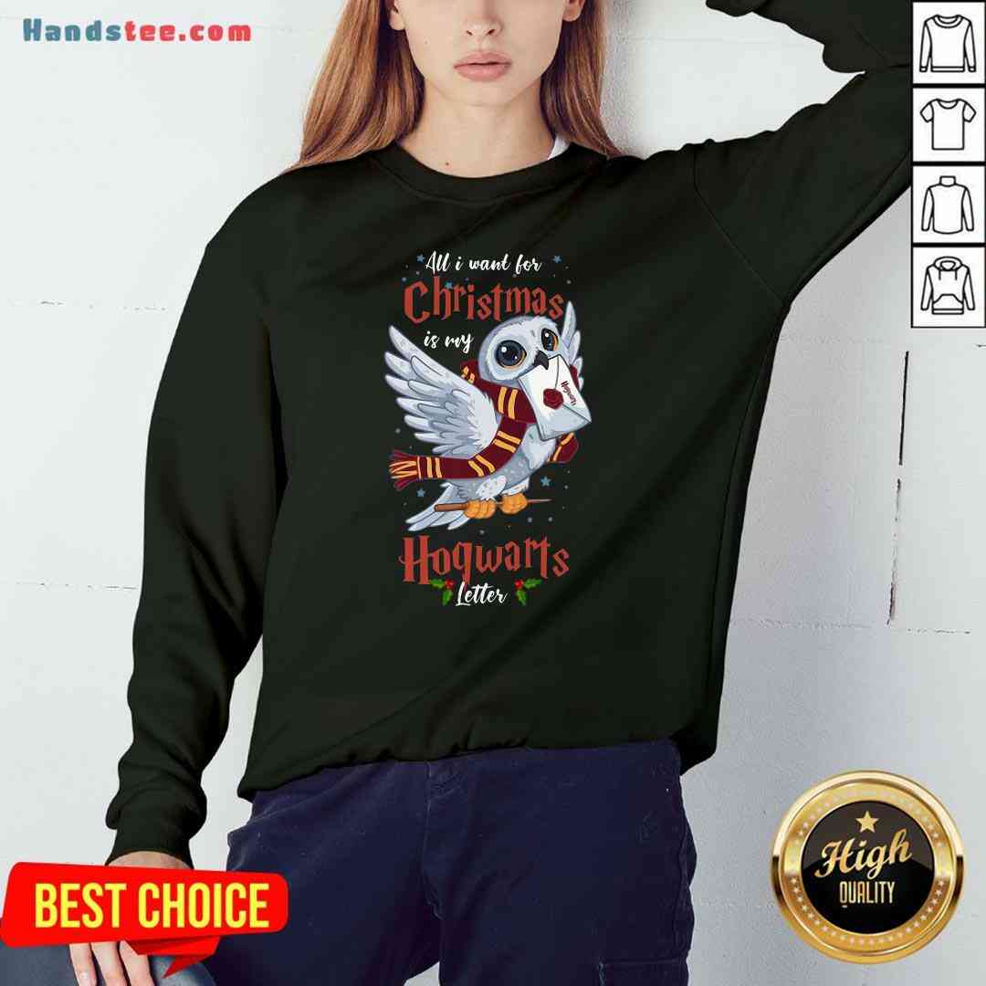 Pretty All I Want For Christmas Is My Hogwarts Letter Shirt