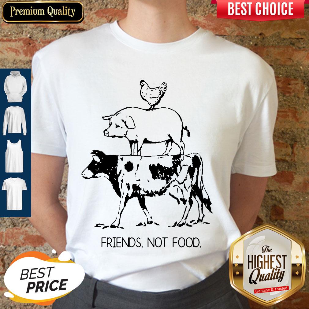 Pretty Animal Chicken Pig Cow Friends Not Food Shirt