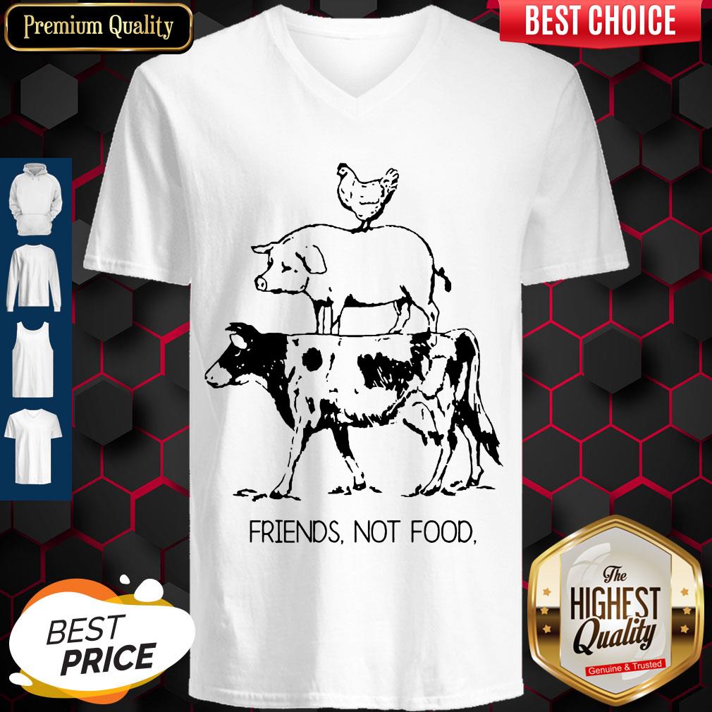 Pretty Animal Chicken Pig Cow Friends Not Food Shirt