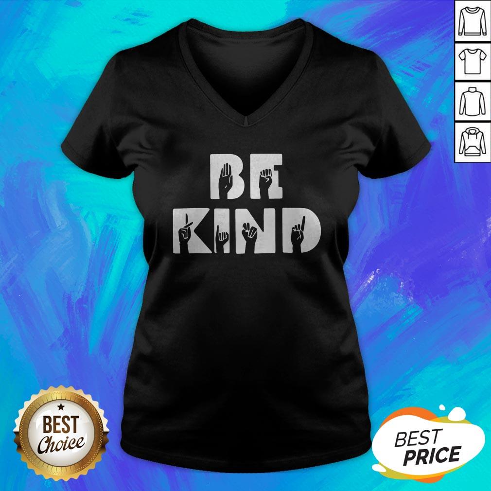 Pretty Be Kind Hand Talking Sign Language Shirt