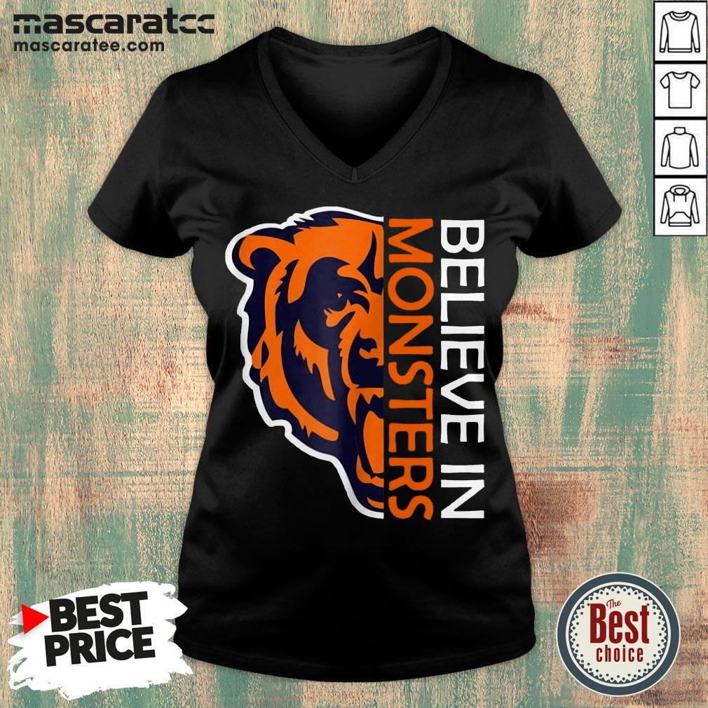 Pretty Believe In Monsters Chicago Bears Football Shirt