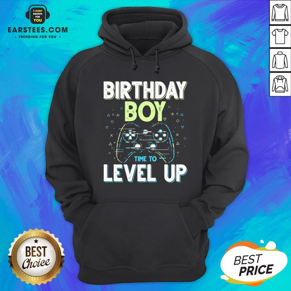 Pretty Birthday Boy Time To Level Up Video Game Birthday Boys Shirt
