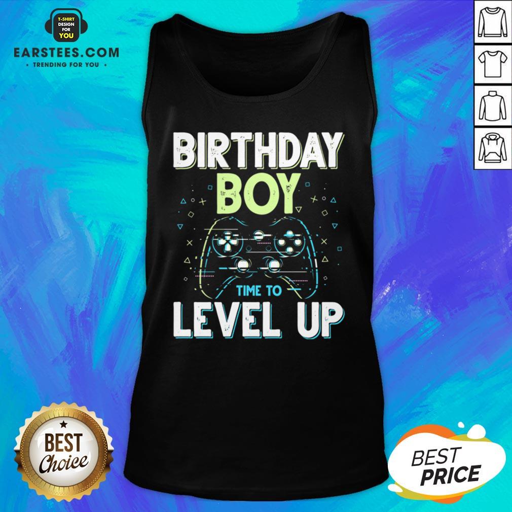 Pretty Birthday Boy Time To Level Up Video Game Birthday Boys Shirt