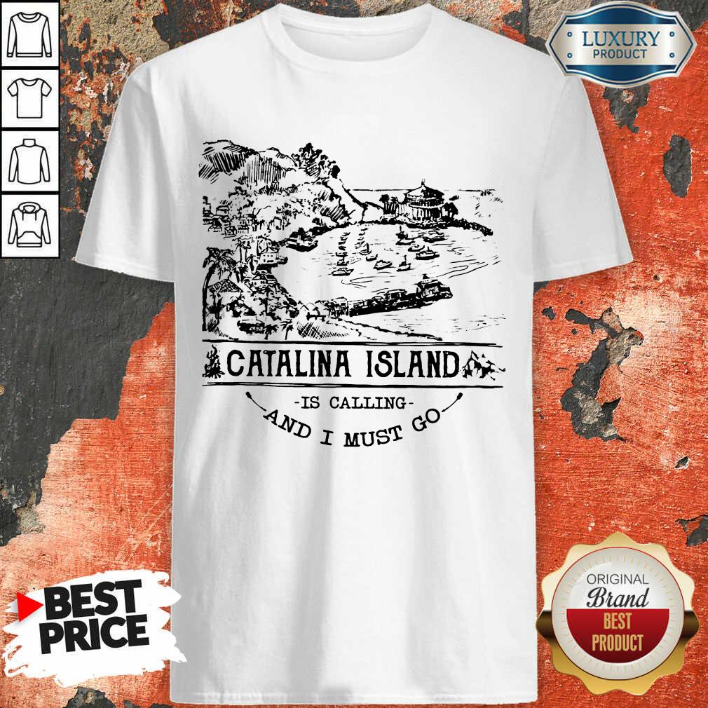 Pretty Camping2801 Catalina Island Is Calling And I Must Go Shirt