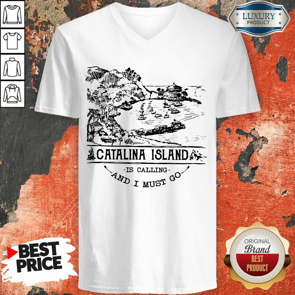 Pretty Camping2801 Catalina Island Is Calling And I Must Go Shirt