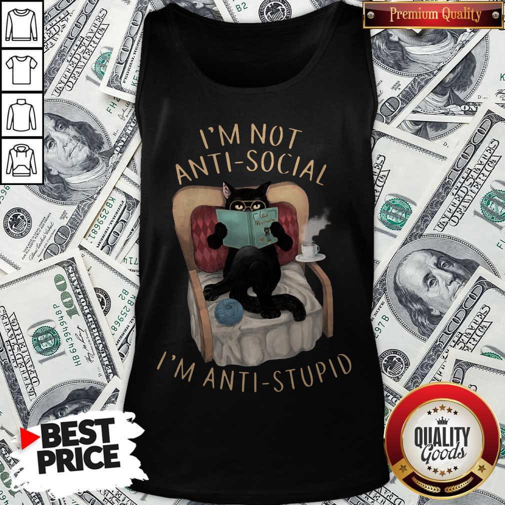 Pretty Cat I’m Not Anti-social I’m Anti-stupid Shirt