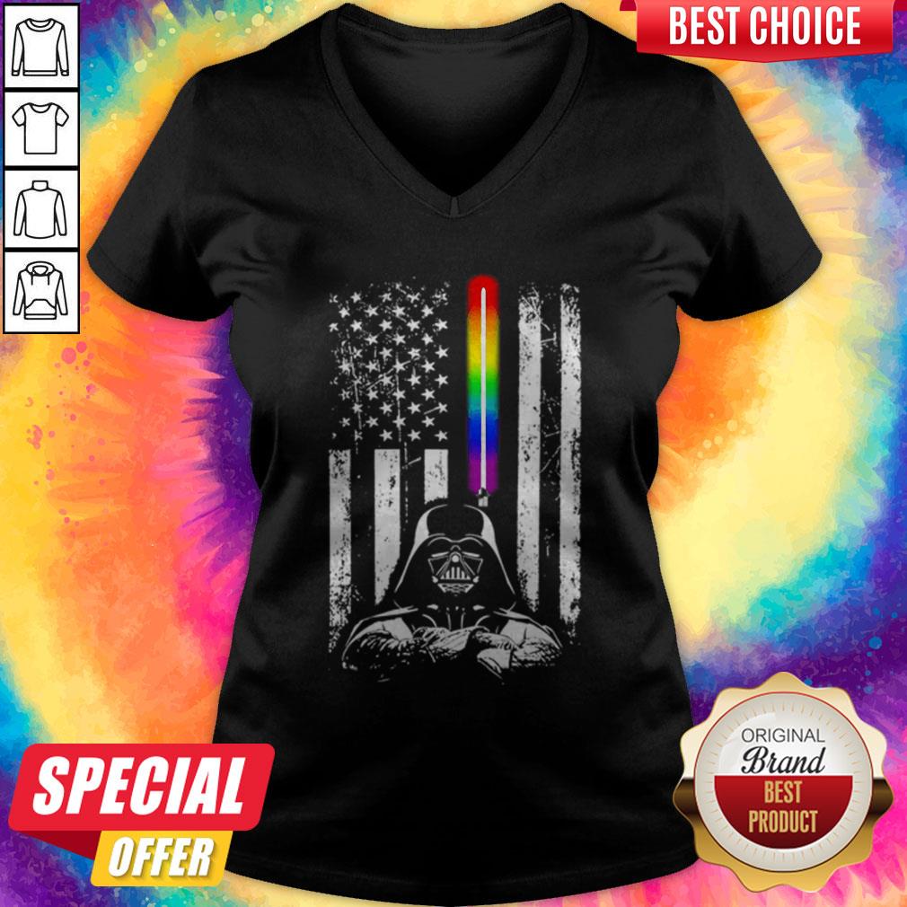 Pretty Darth Vader LGBT US Flag Rainbow Shirt