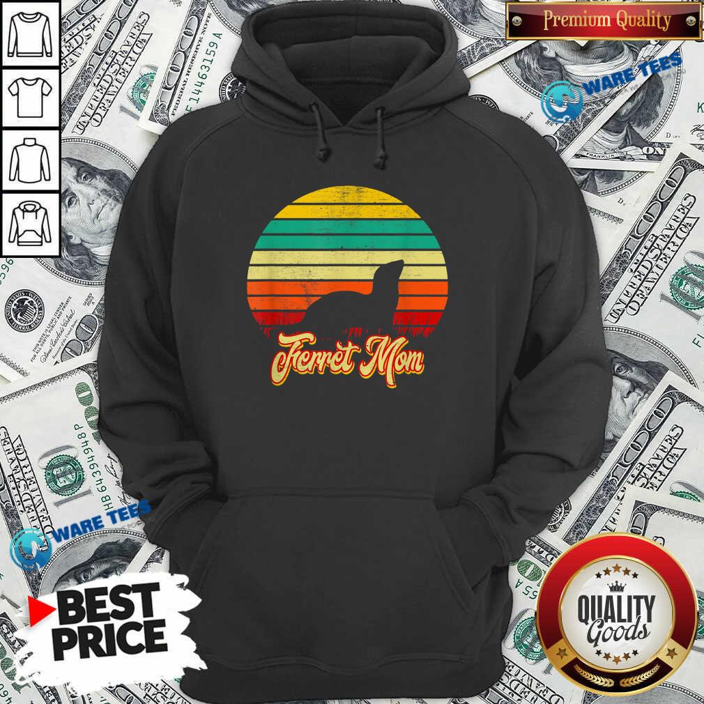 Pretty Ferret Mom Retro Vintage Style Ferret Parent Shirt