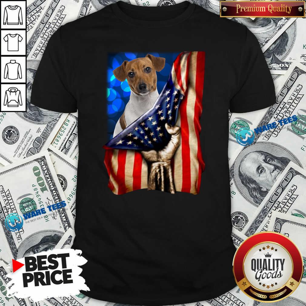 Pretty Jack Russell Terrier America 4th Of July Independence Day Shirt