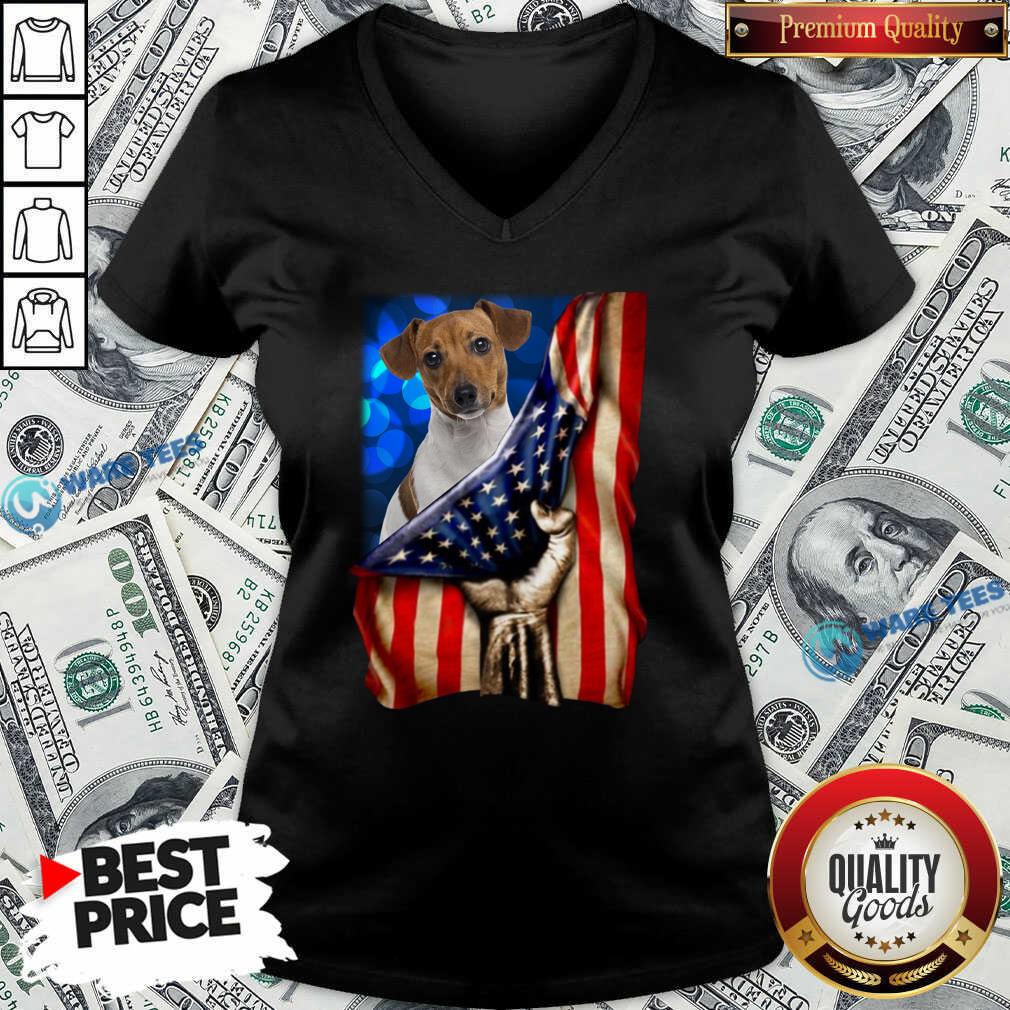 Pretty Jack Russell Terrier America 4th Of July Independence Day Shirt