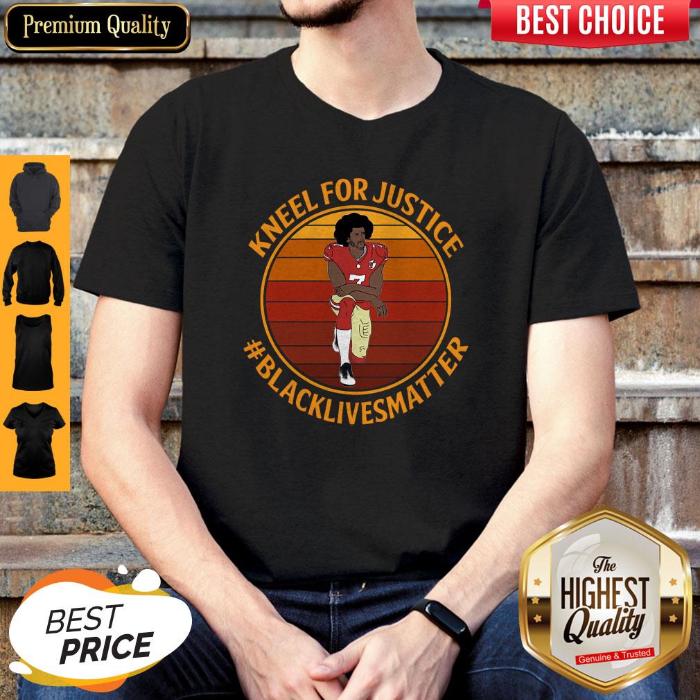 Pretty Kneel For Justice Black Lives Matter Colin Kaepernick Shirt