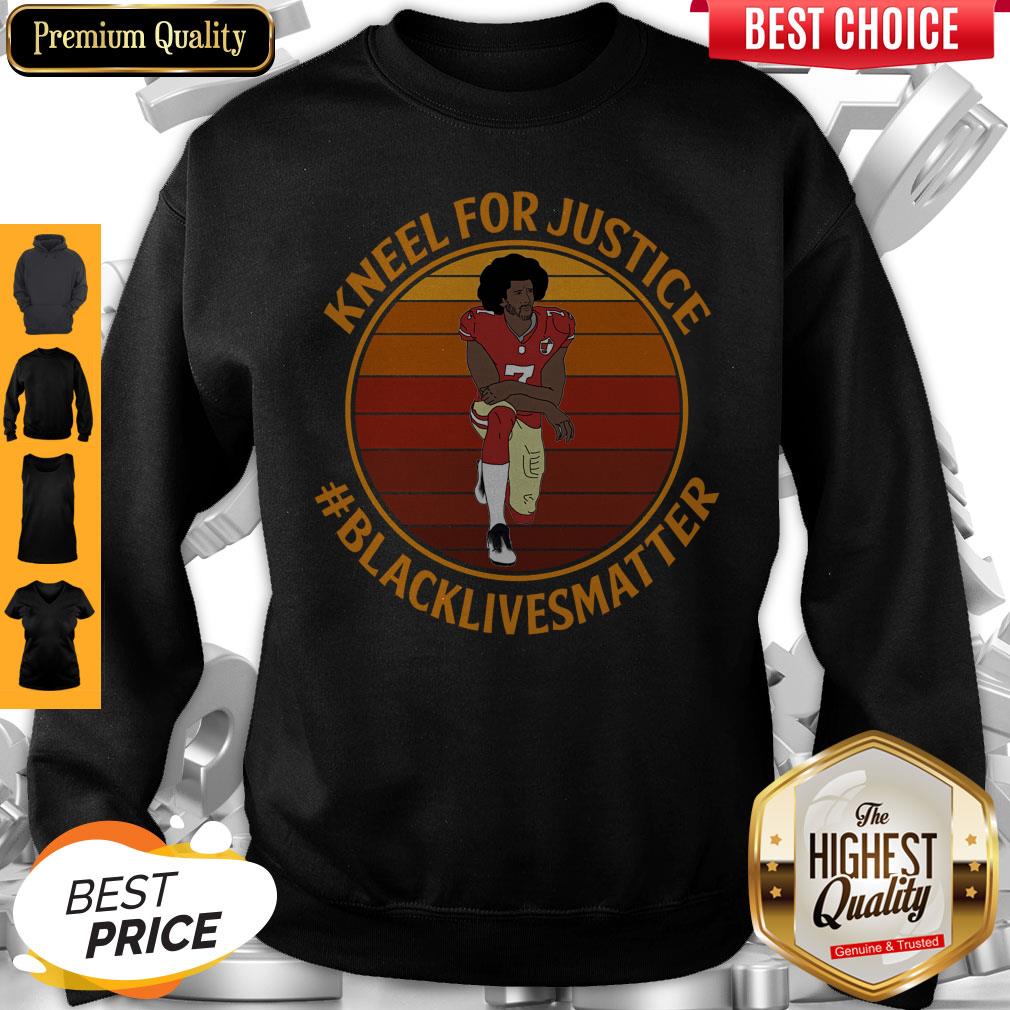 Pretty Kneel For Justice Black Lives Matter Colin Kaepernick Shirt