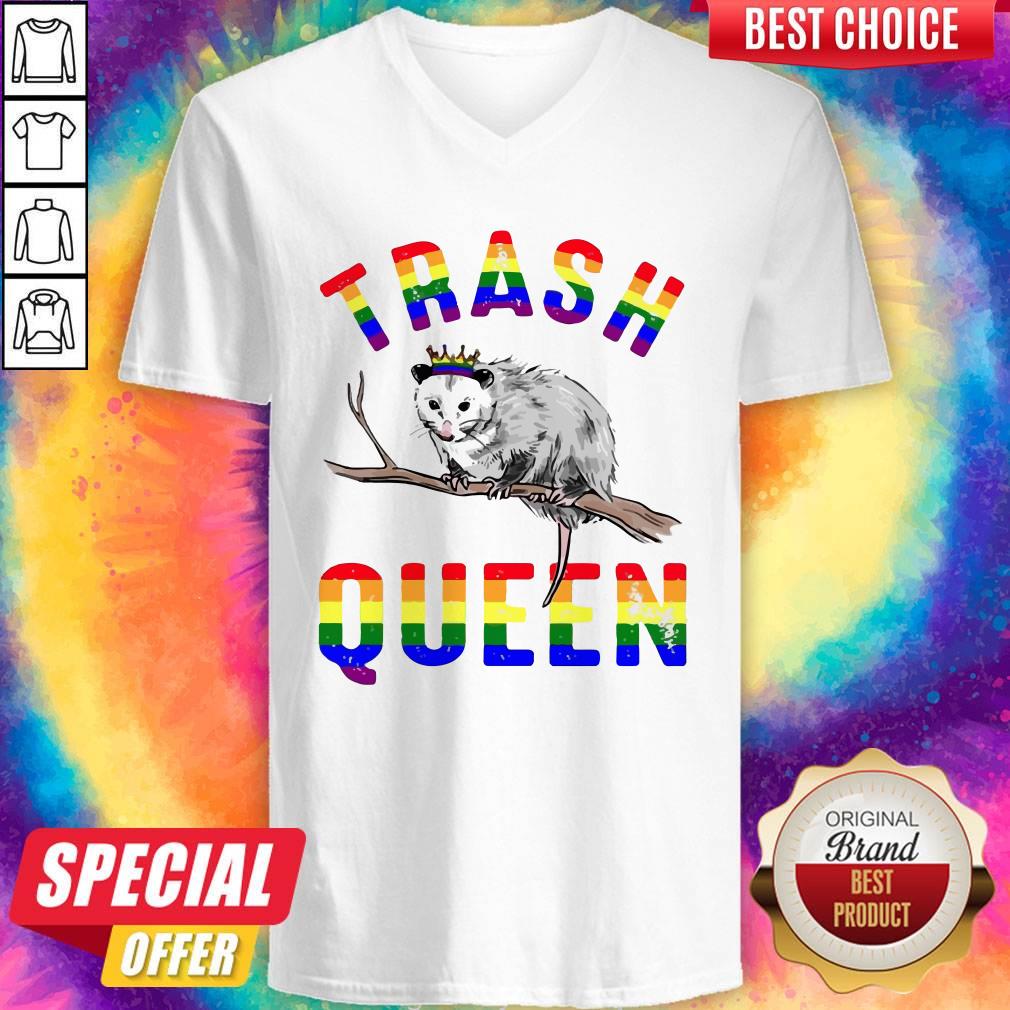 Pretty LGBT Opossum Trash Queen Shirt