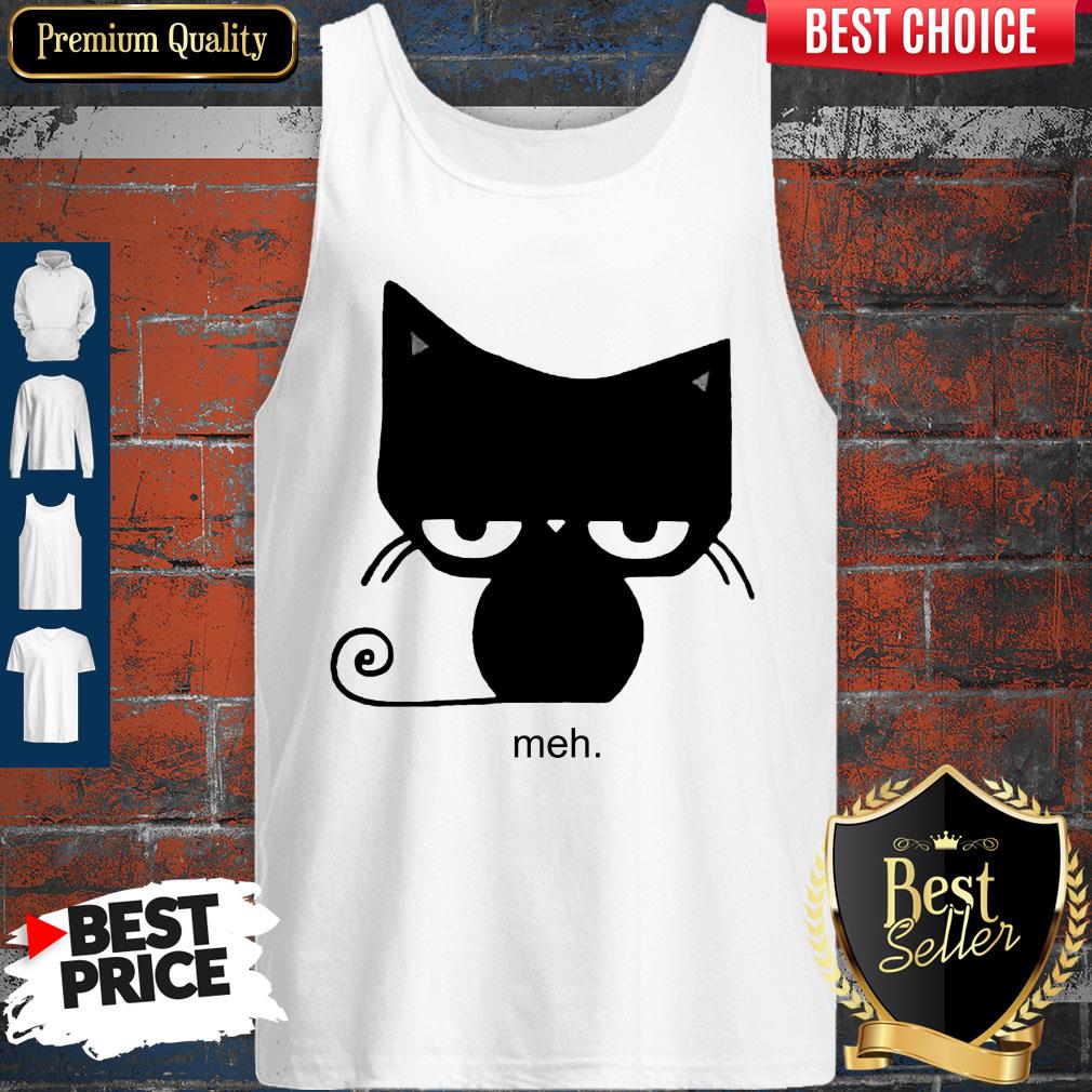 Pretty Meh Black Cat Shirt