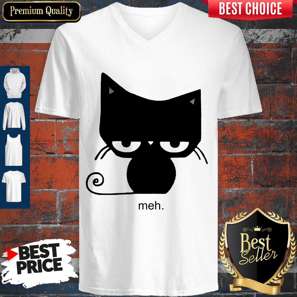 Pretty Meh Black Cat Shirt