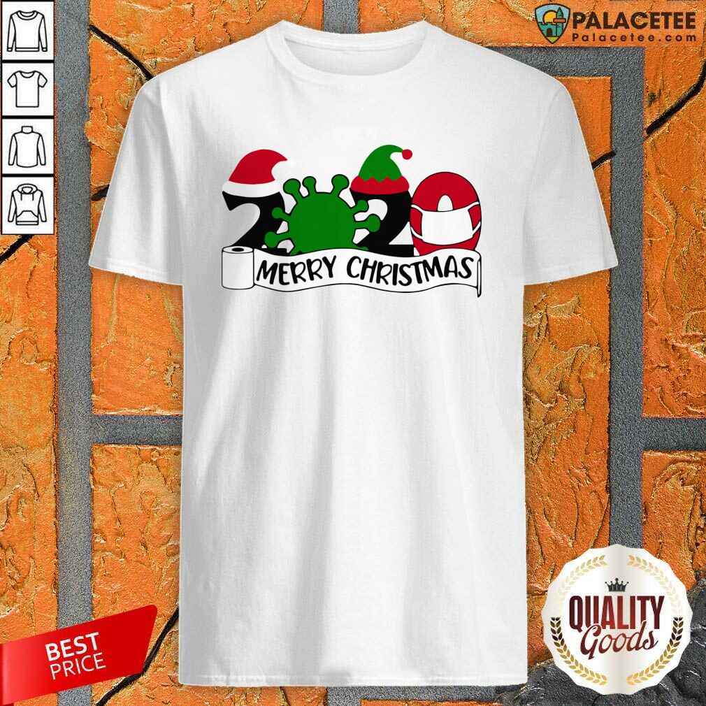 Pretty Merry Christmas 2020 Santa Elf Coronavirus Shirt