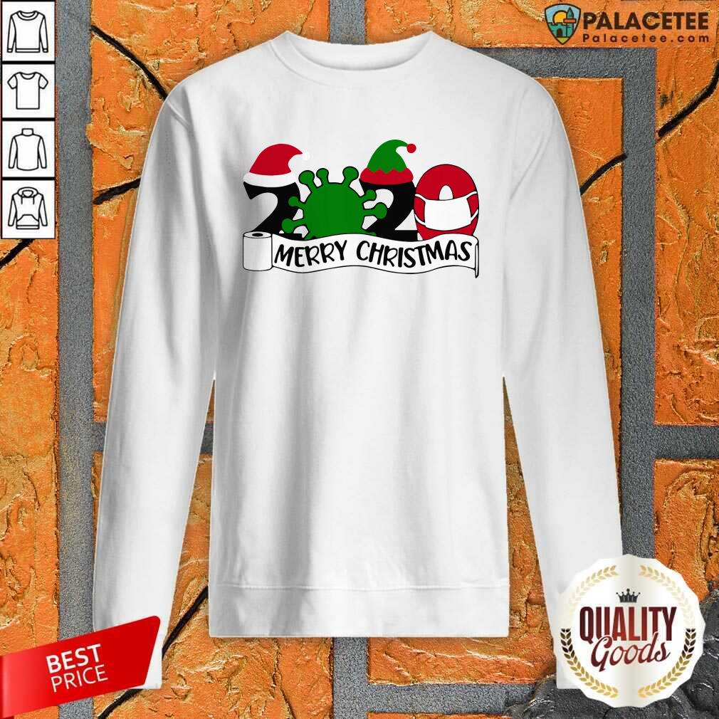 Pretty Merry Christmas 2020 Santa Elf Coronavirus Shirt