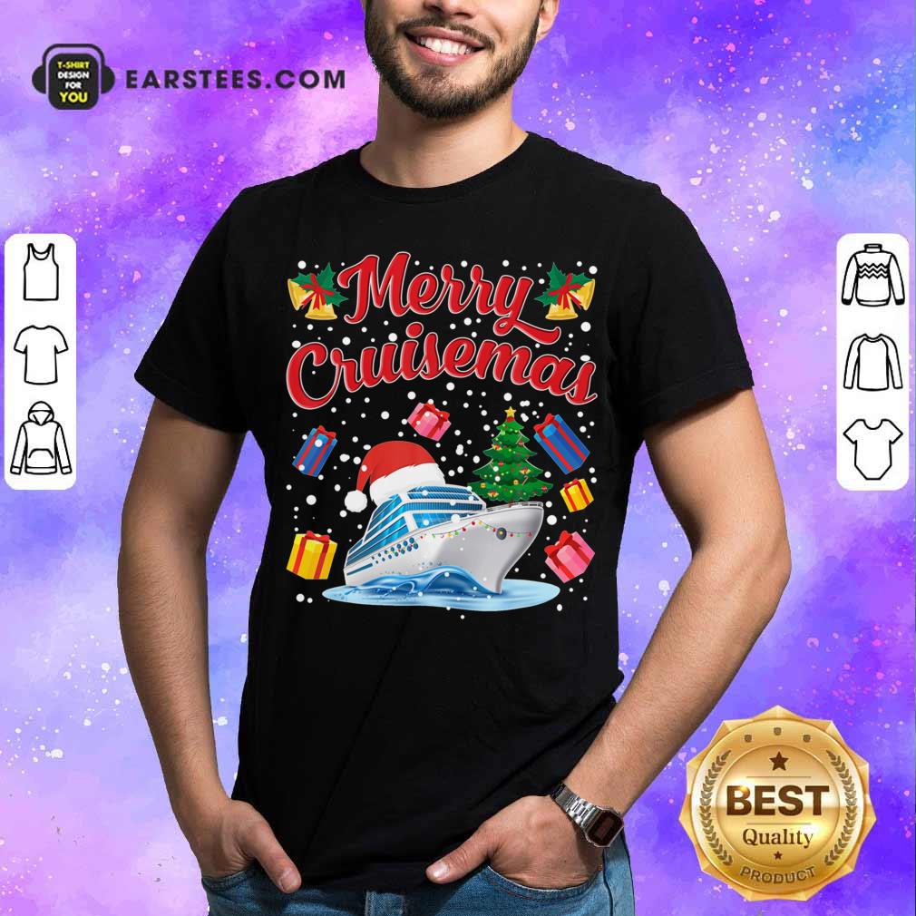 Pretty Merry Cruisemas Family Cruise Christmas 2020 Santa Hat Shirt