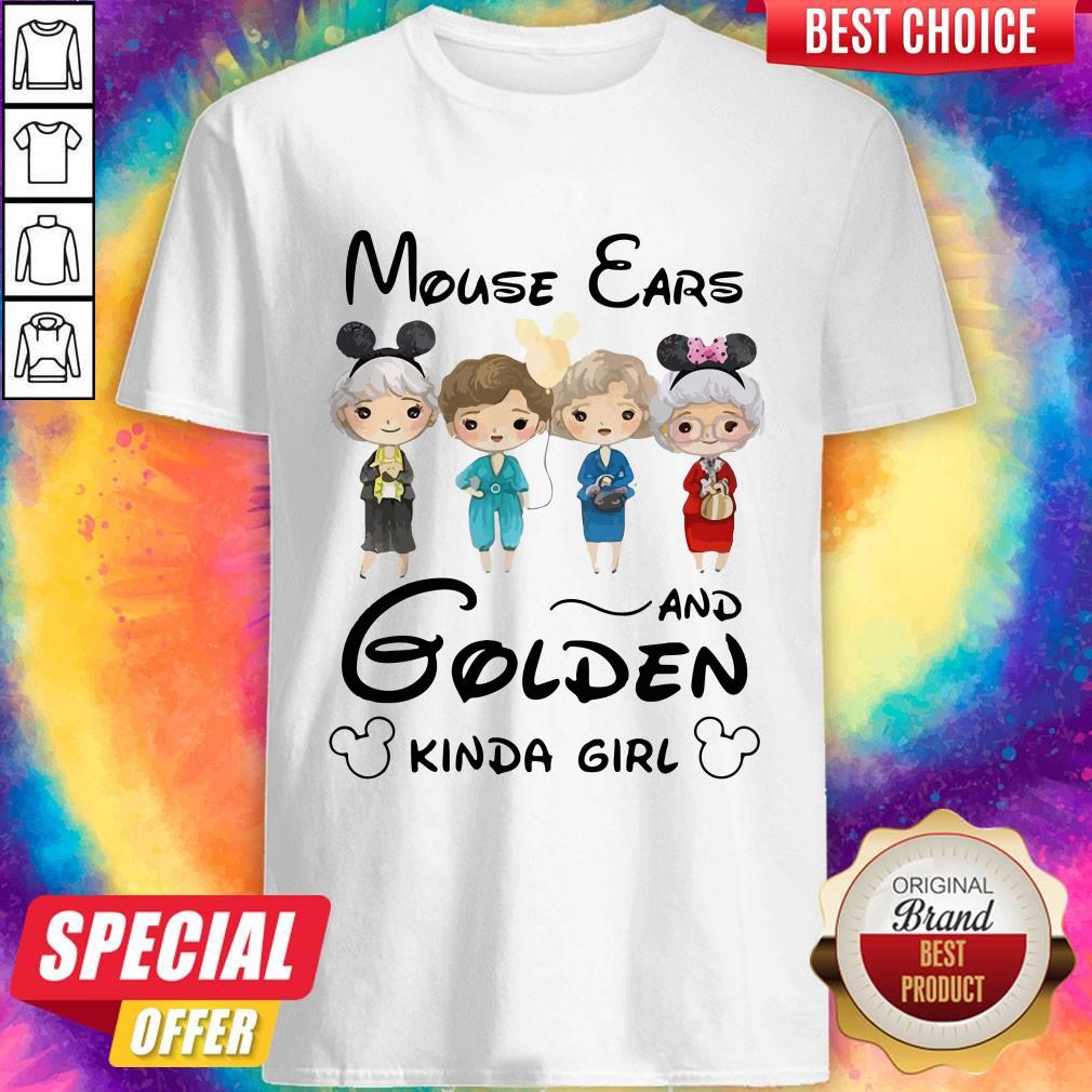 Pretty Mickey Mouse Cars And Golden Kinda Girl Shirt