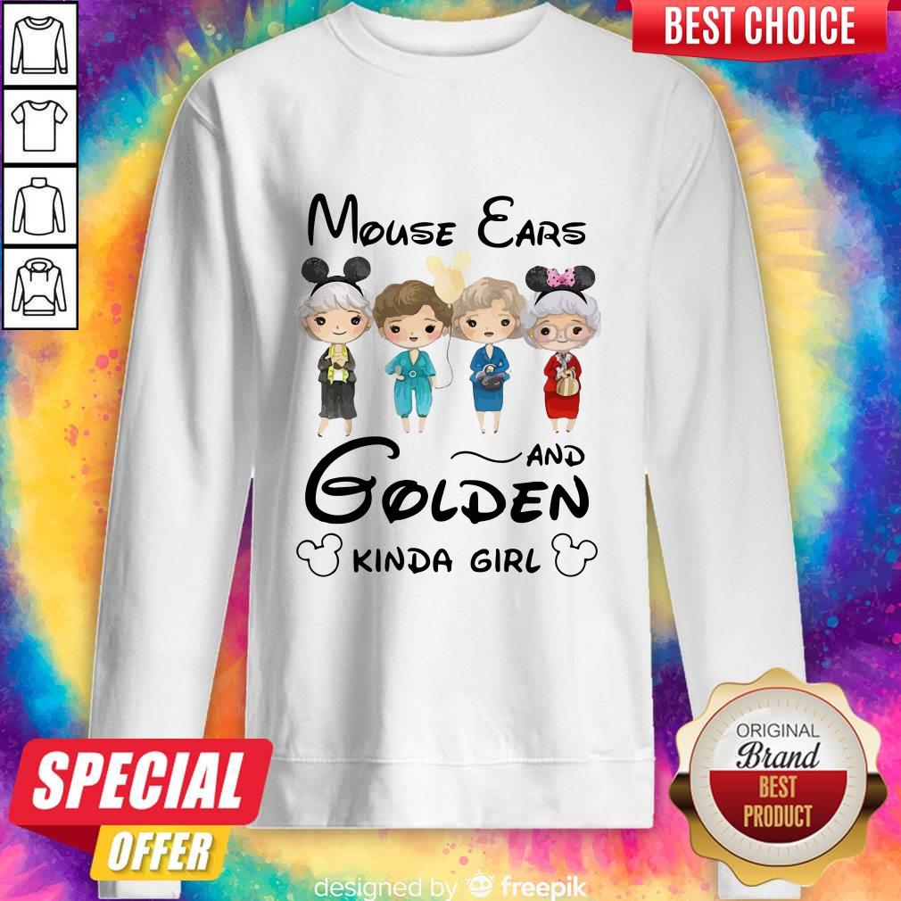 Pretty Mickey Mouse Cars And Golden Kinda Girl Shirt