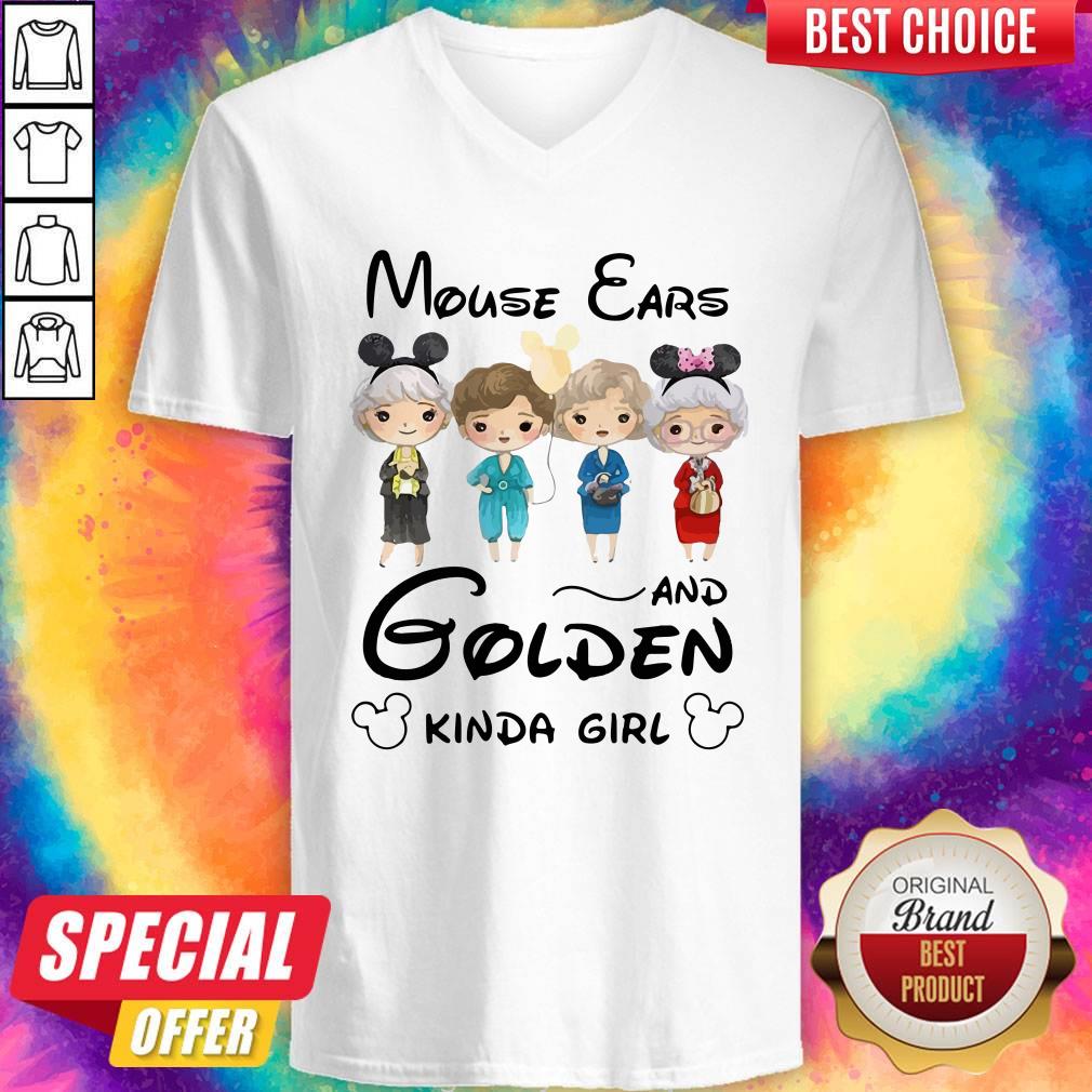 Pretty Mickey Mouse Cars And Golden Kinda Girl Shirt