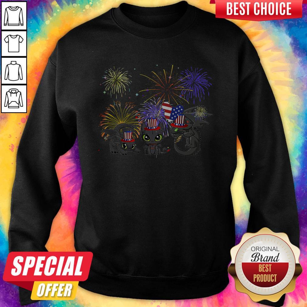 Pretty Night Fury American Flag 4th Of July Independence Day Shirt