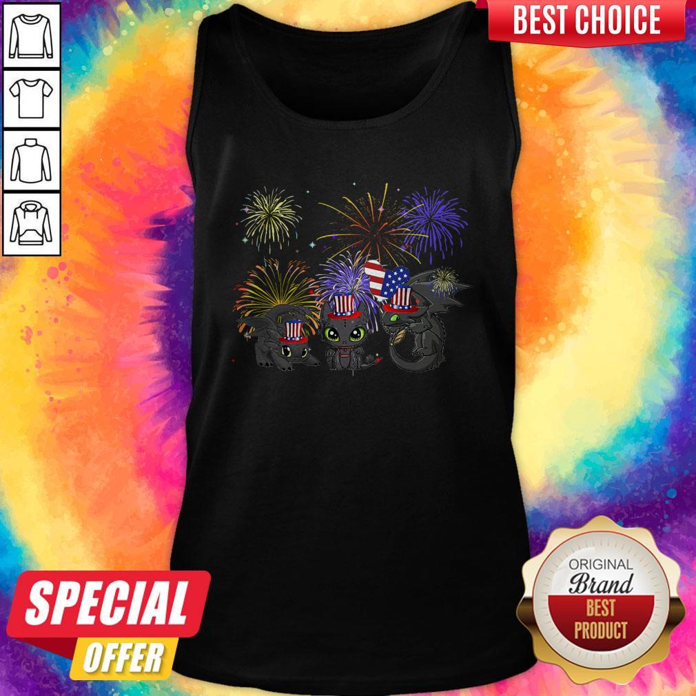 Pretty Night Fury American Flag 4th Of July Independence Day Shirt