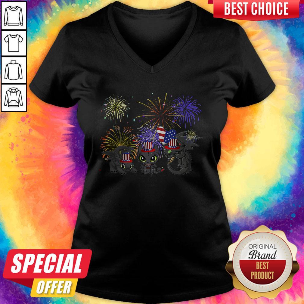 Pretty Night Fury American Flag 4th Of July Independence Day Shirt