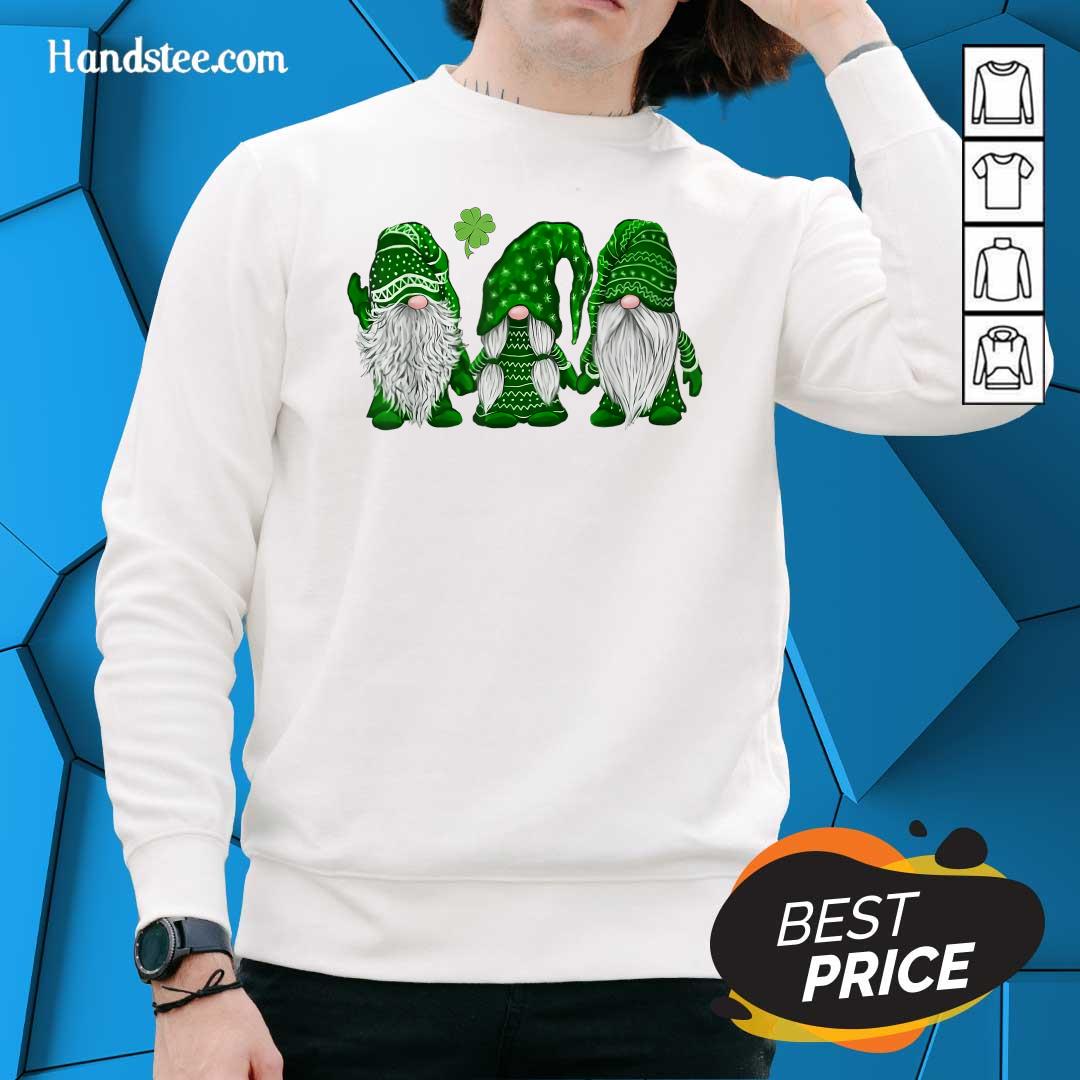 Pretty St Patricks Day Three Gnomes Shirt