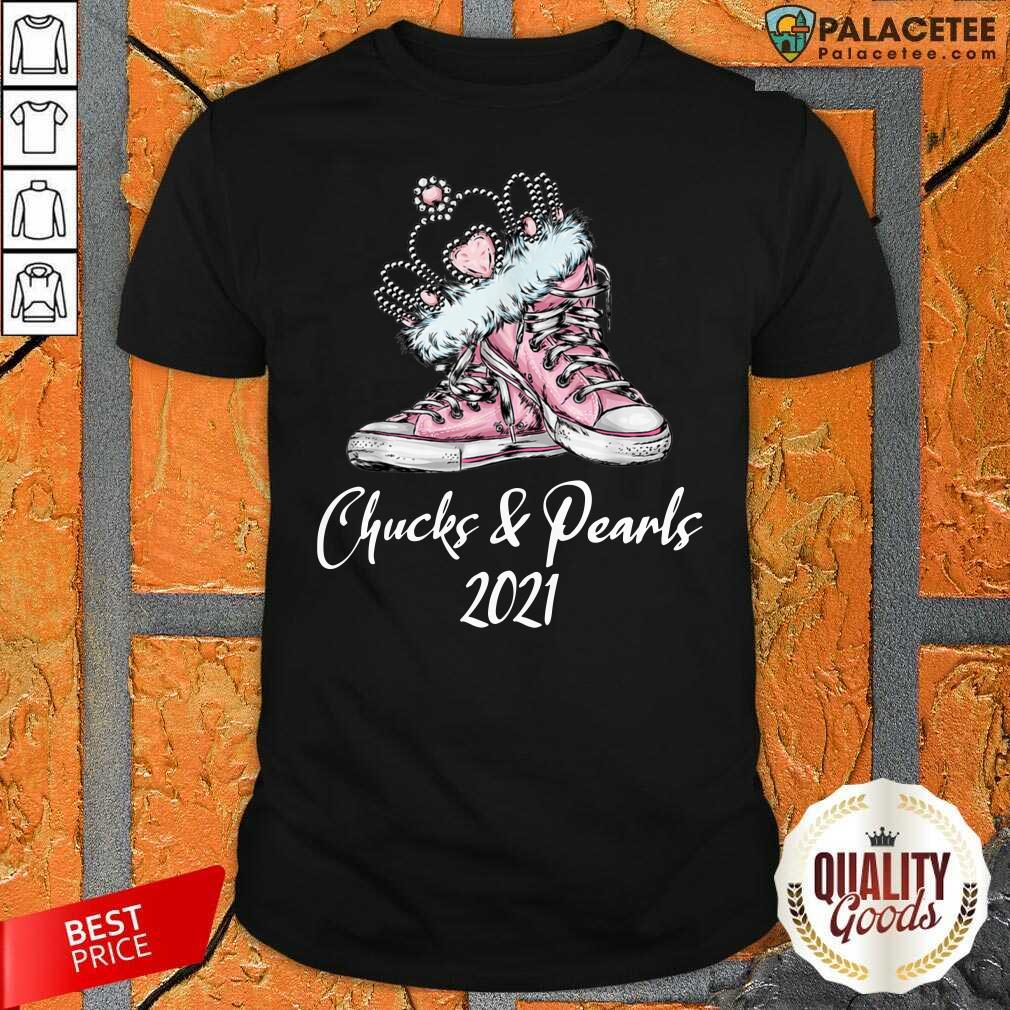 Pretty The Kamala Harris Converse Chucks And Pearls 2021 Shirt