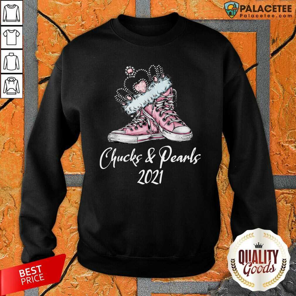 Pretty The Kamala Harris Converse Chucks And Pearls 2021 Shirt