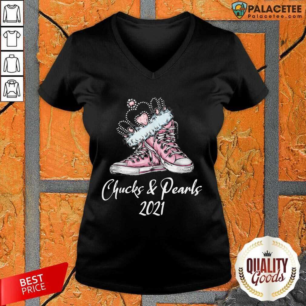 Pretty The Kamala Harris Converse Chucks And Pearls 2021 Shirt
