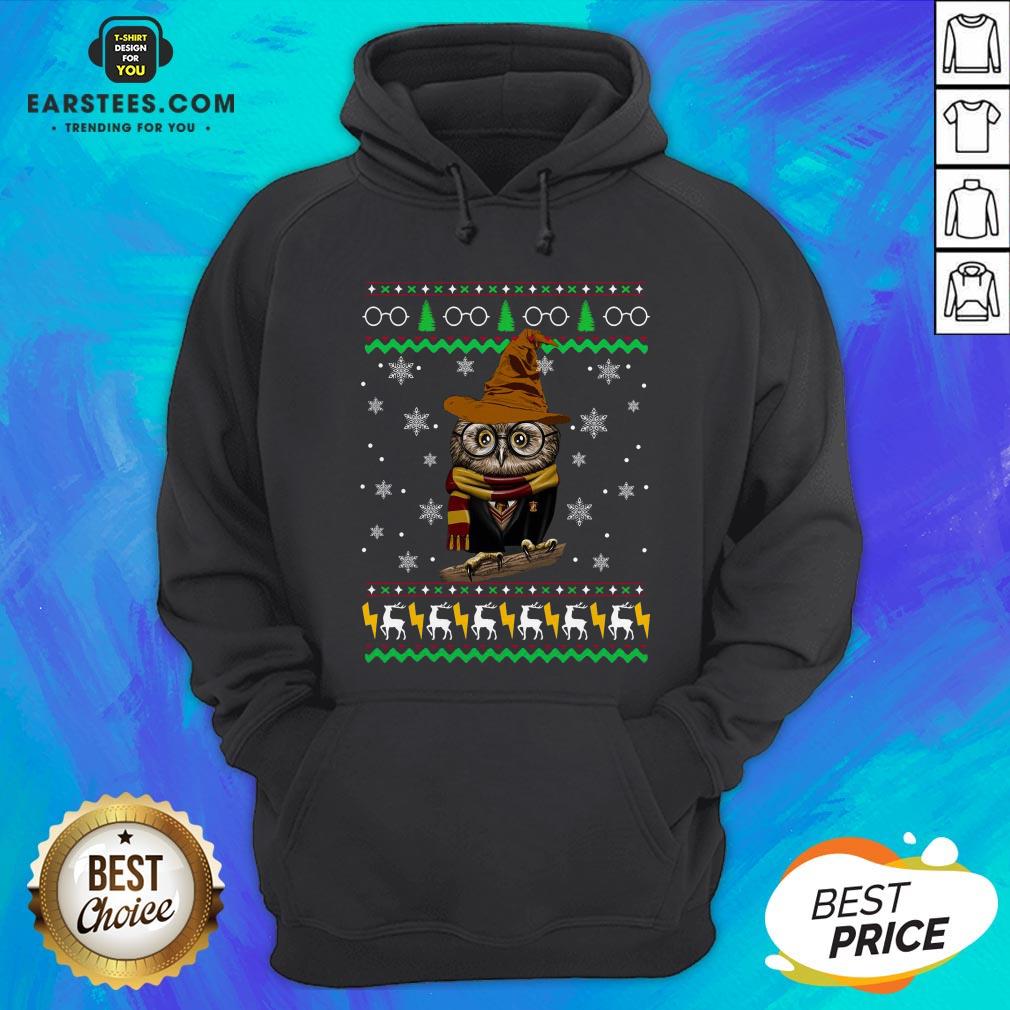Pretty Ugly Christmas Harry Potter Owl Sweat Shirt