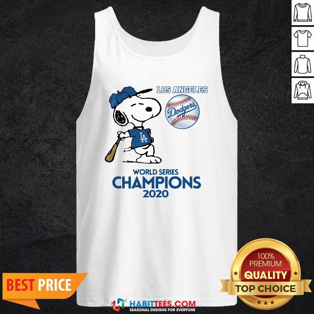 Pro Snoopy Play Baseball Los Angeles Dodgers World Series Champions 2020 Shirt