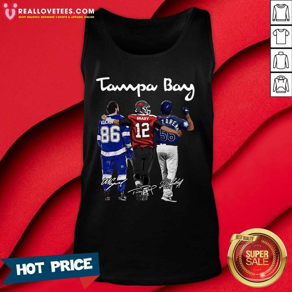 Pro Tampa Bay Nikita Kucherov Tom Brady Randy Arozarena Signatures Shirt