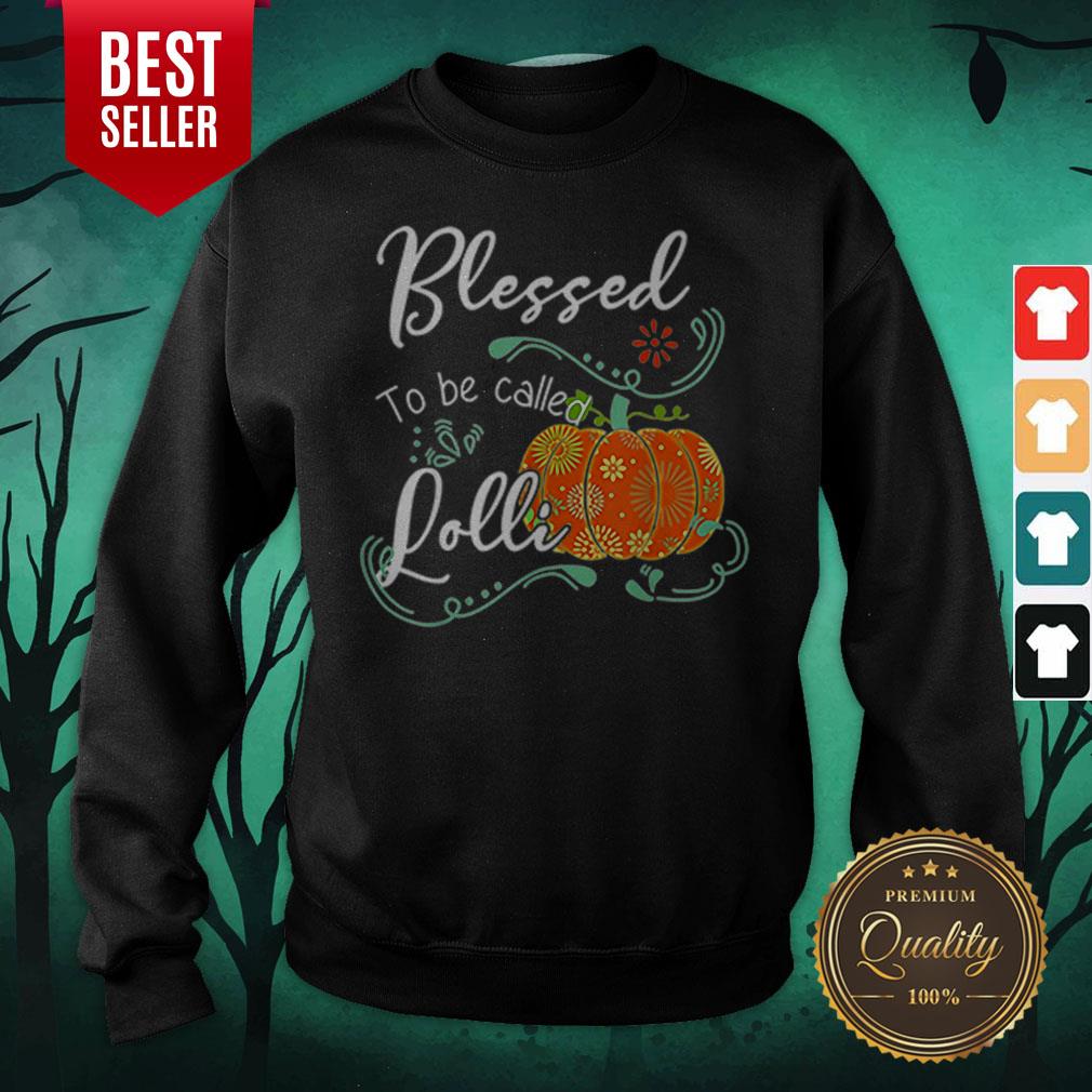 Pumpkin Blessed To Be Called Lolli Thanksgiving Halloween Shirt