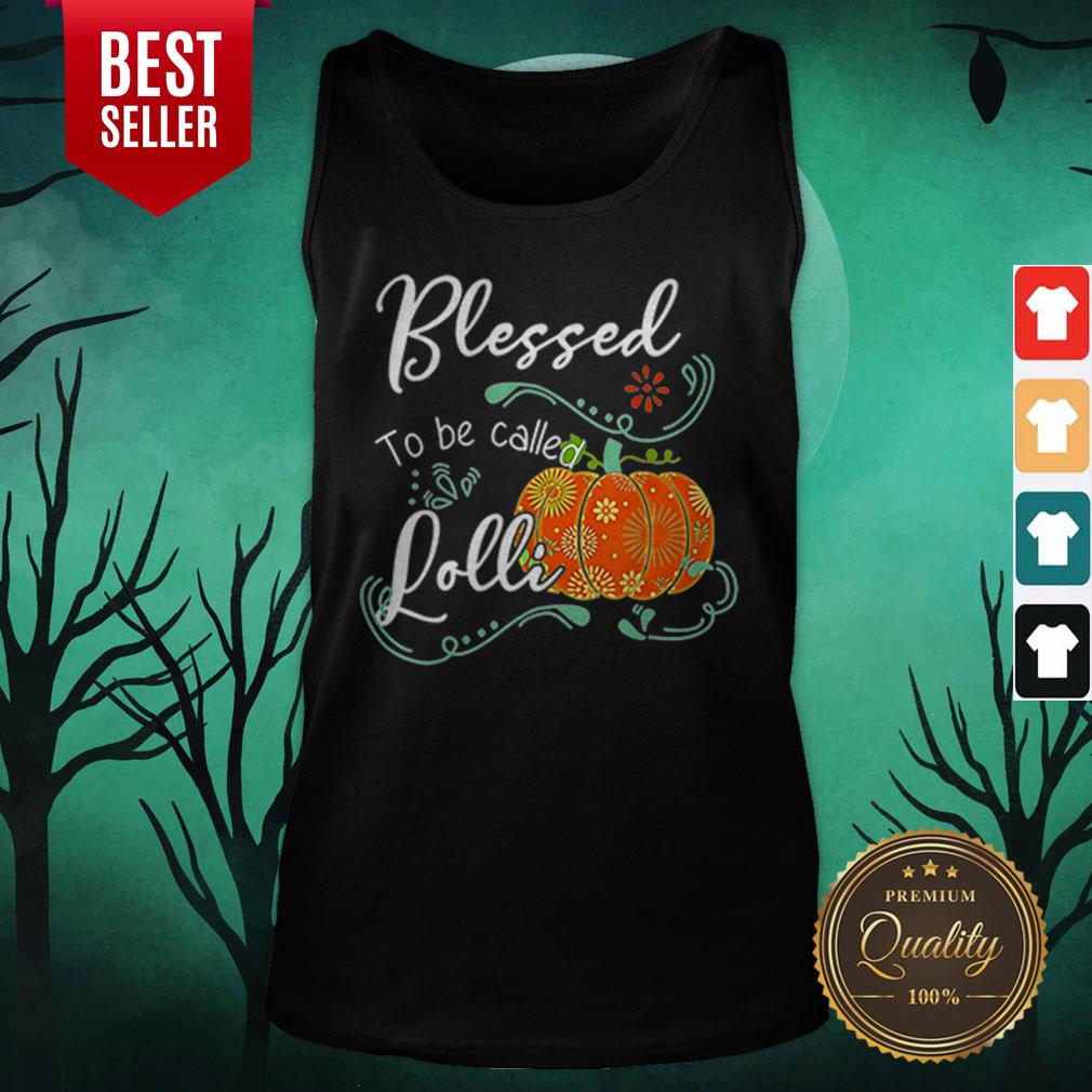 Pumpkin Blessed To Be Called Lolli Thanksgiving Halloween Shirt