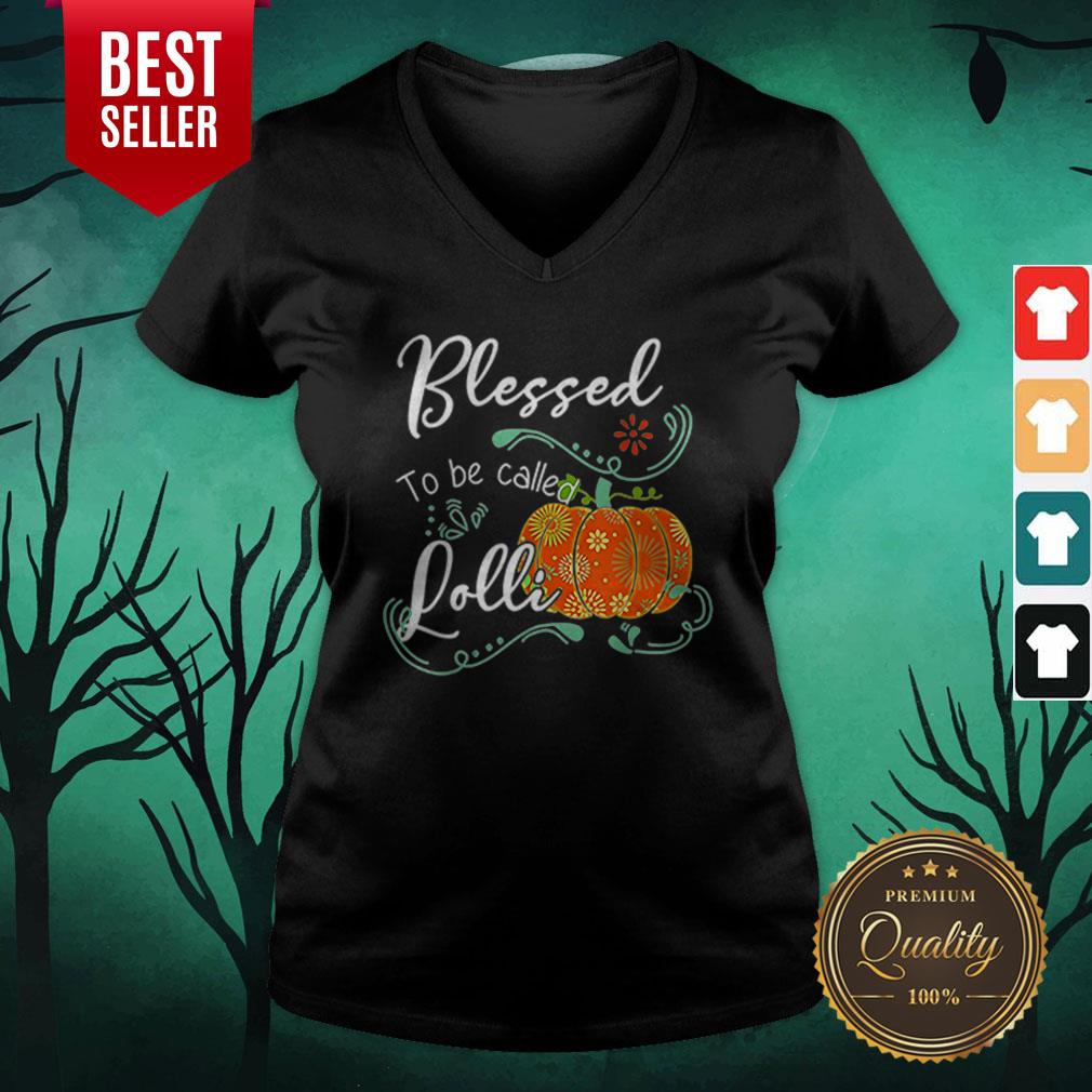 Pumpkin Blessed To Be Called Lolli Thanksgiving Halloween Shirt