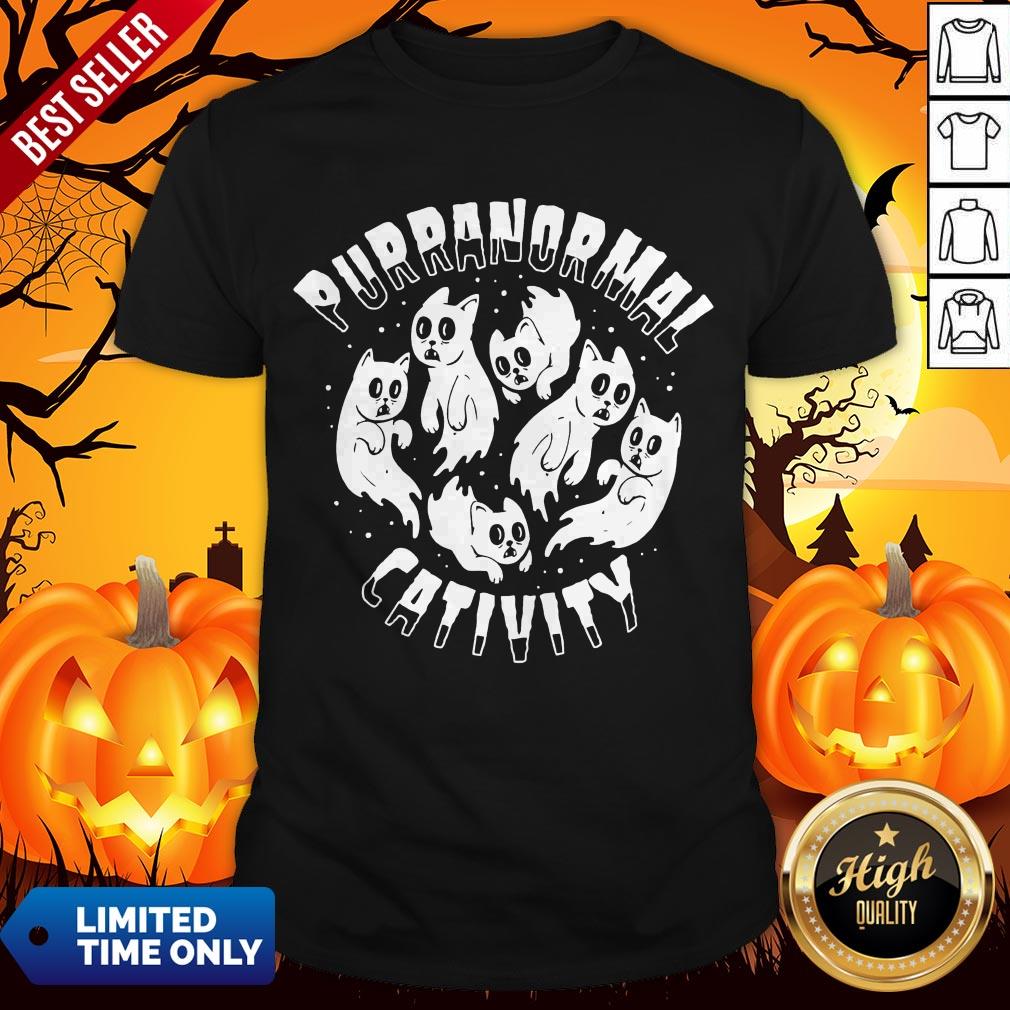 Purranormal Creativity Scary Cats Halloween Shirt