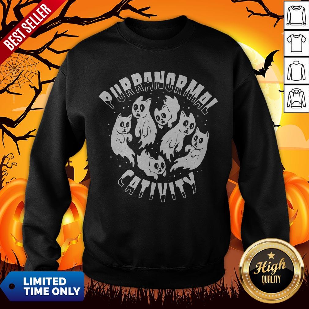Purranormal Creativity Scary Cats Halloween Shirt
