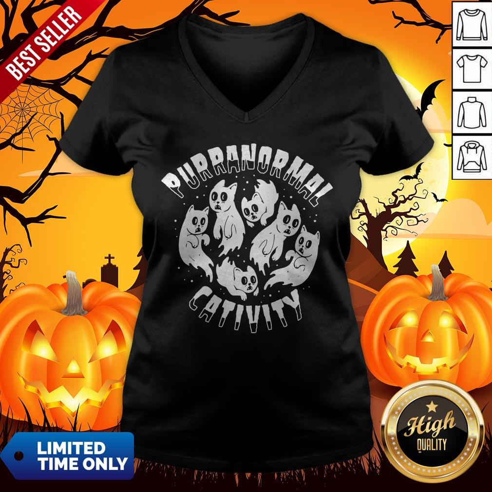 Purranormal Creativity Scary Cats Halloween Shirt