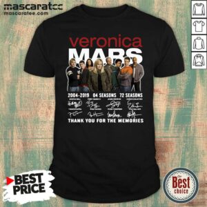 Perfect Veronica Mars 04 Season 721 Seasons Anniversary Thank You For The Memories Signature Shirt